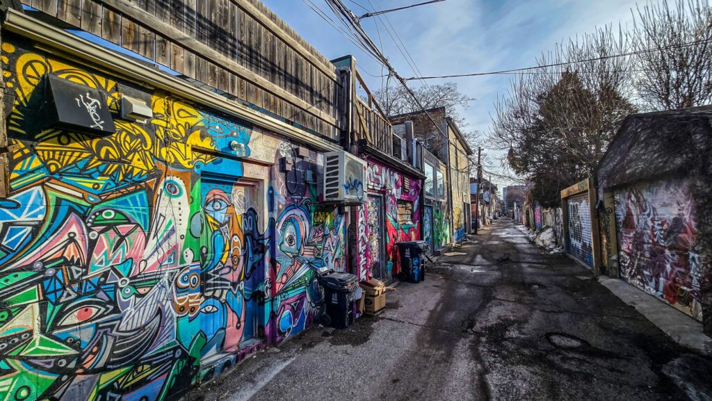 Graffiti Alley, Graffiti Lane, Toronto, Canada, street photography, urban art